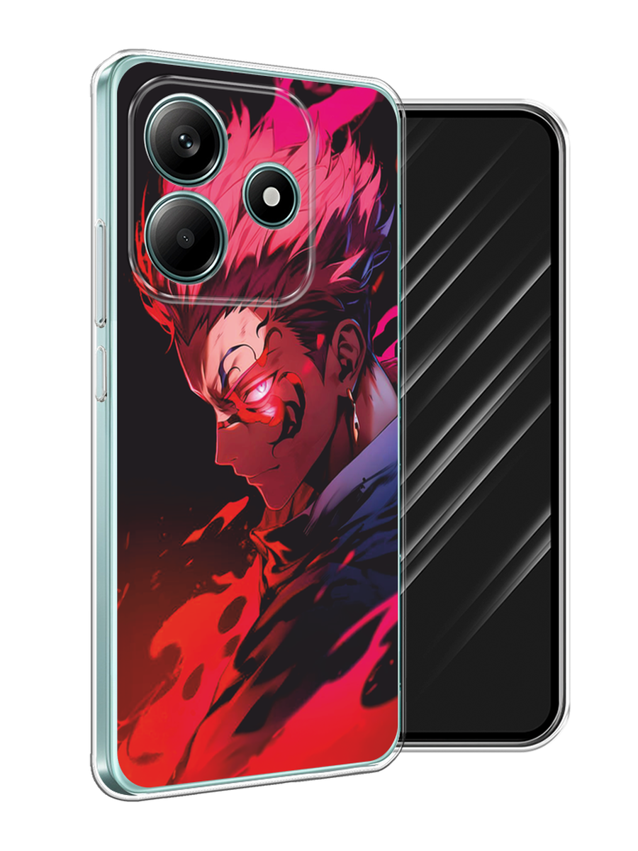 

Чехол Awog на Xiaomi Redmi Note 14 5G "Взгляд Сукуны", Розовый;красный;черный, 323850-1