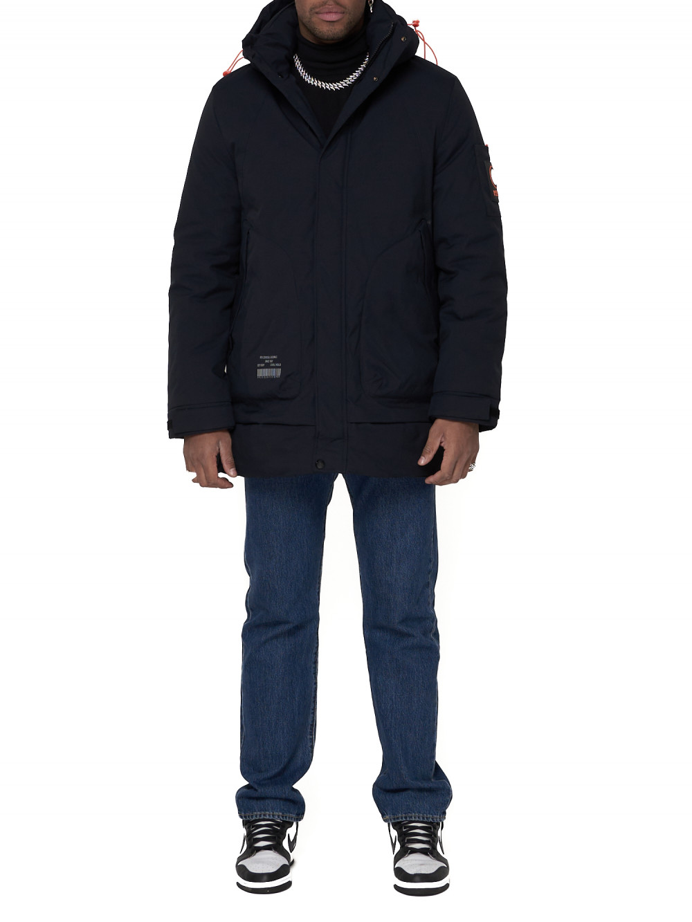 Спортивная куртка мужская NoBrand AD90016 синяя M