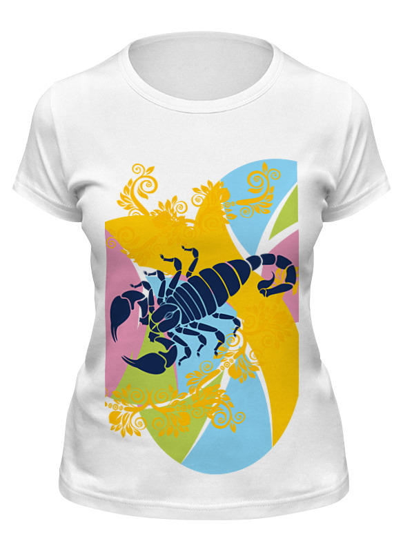 

Футболка женская Printio scorpio белая M, Белый, scorpio