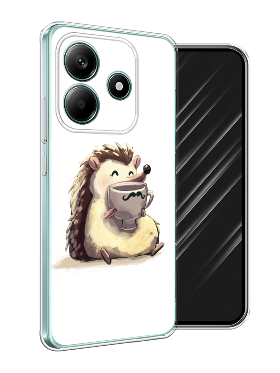

Чехол Awog на Xiaomi Redmi Note 14 5G "Еж кофеман", Белый;коричневый;бежевый, 323850-1