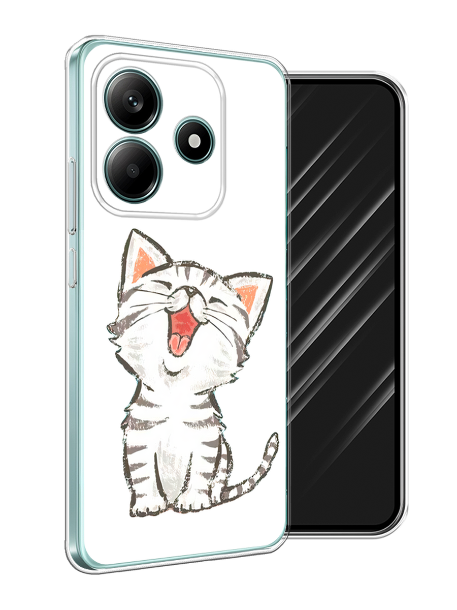 

Чехол Awog на Xiaomi Redmi Note 14 5G "Котенок рисованный", Серый;белый, 323850-1