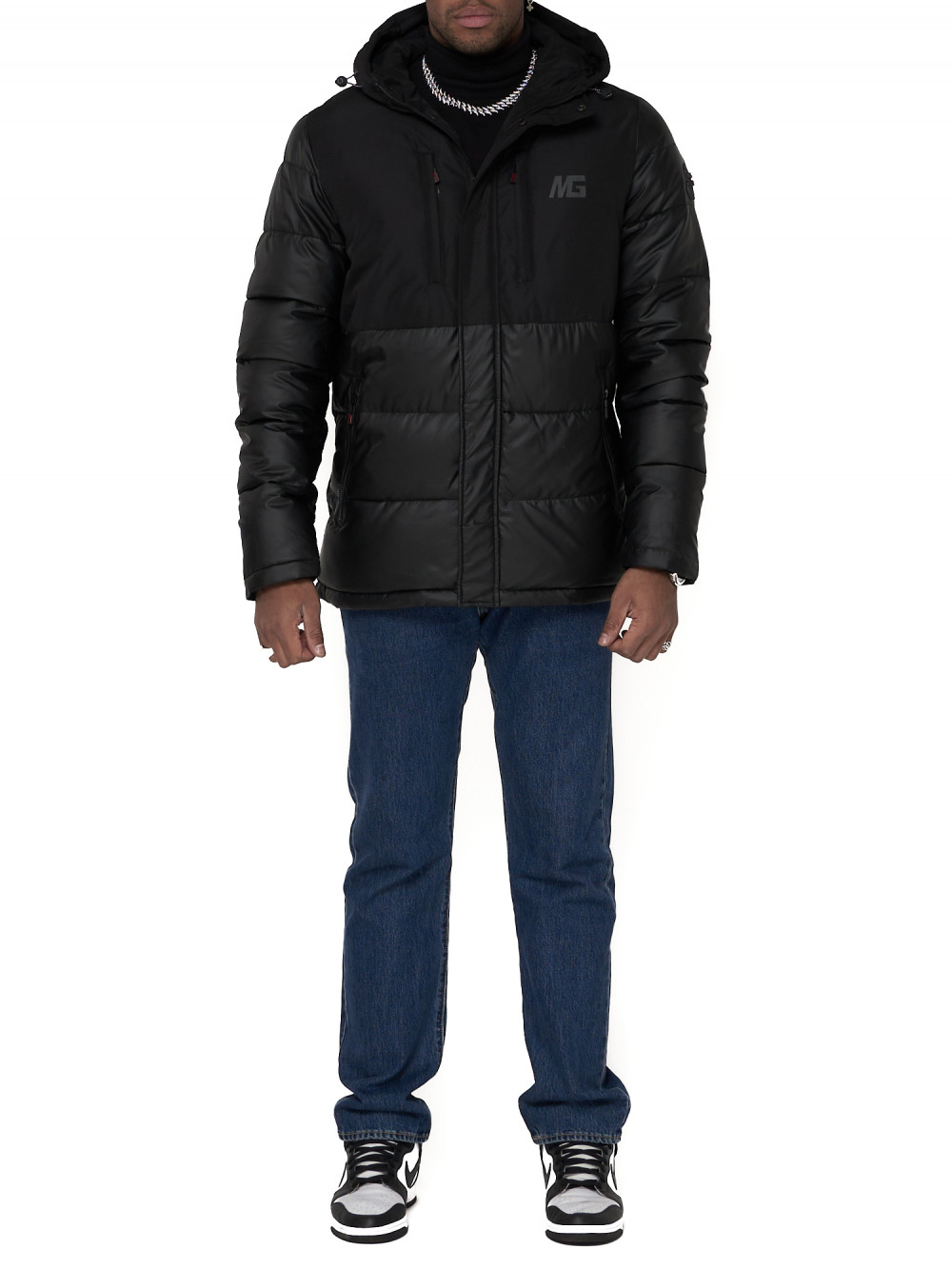 Спортивная куртка мужская NoBrand AD92933 черная L