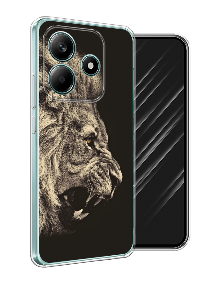 

Чехол Awog на Xiaomi Redmi Note 14 5G "Львиный рык 2", Бежевый;черный, 323850-1