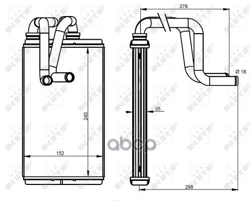 

Радиатор Печки Mitsubishi Lancer (Cx0) (07-) 1.8 I 16v NRF арт. 54337