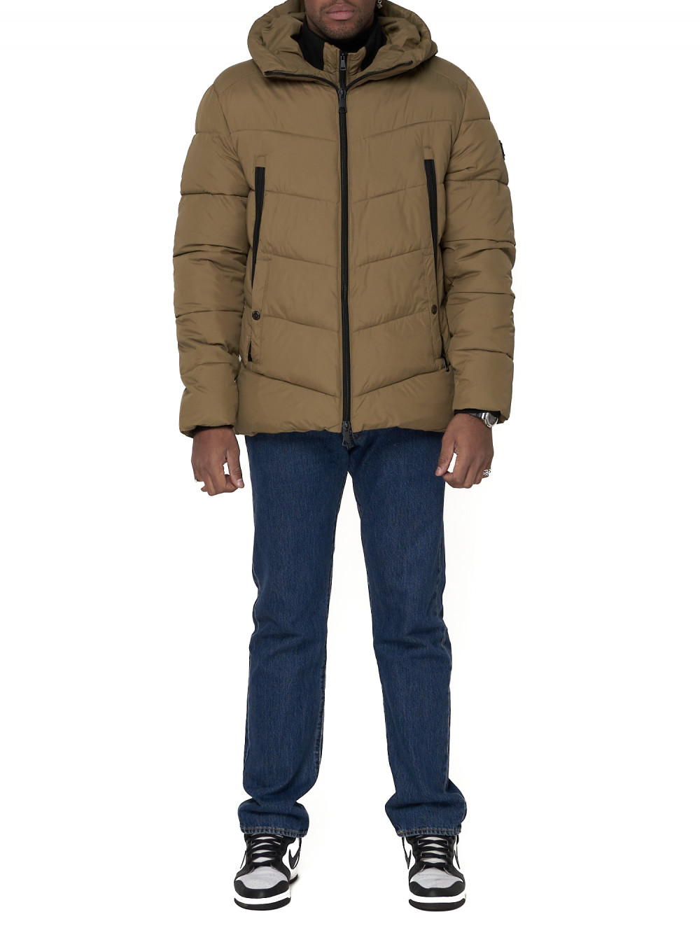

Спортивная куртка мужская NoBrand AD93691 бежевая XL, AD93691
