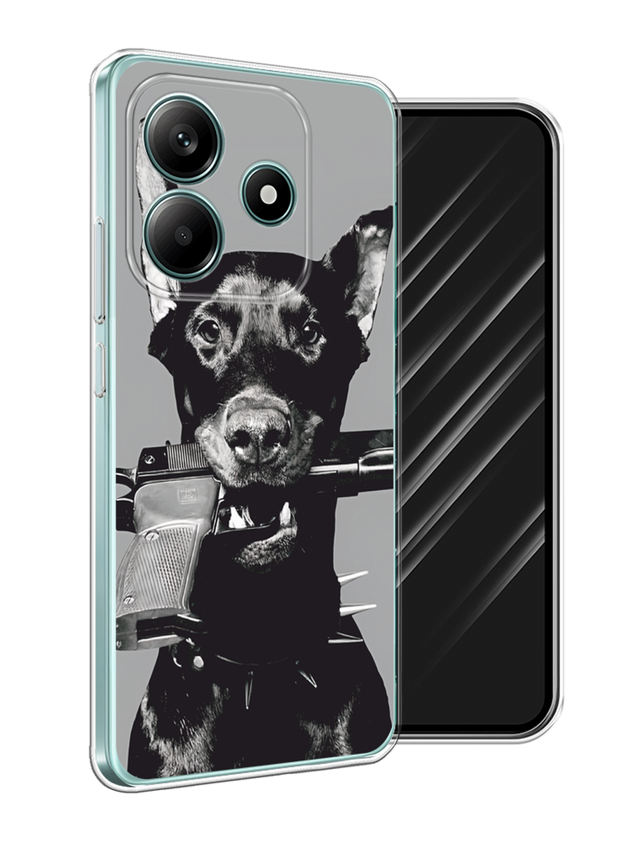 

Чехол Awog на Xiaomi Redmi Note 14 5G "Доберман", Серый, 323850-1