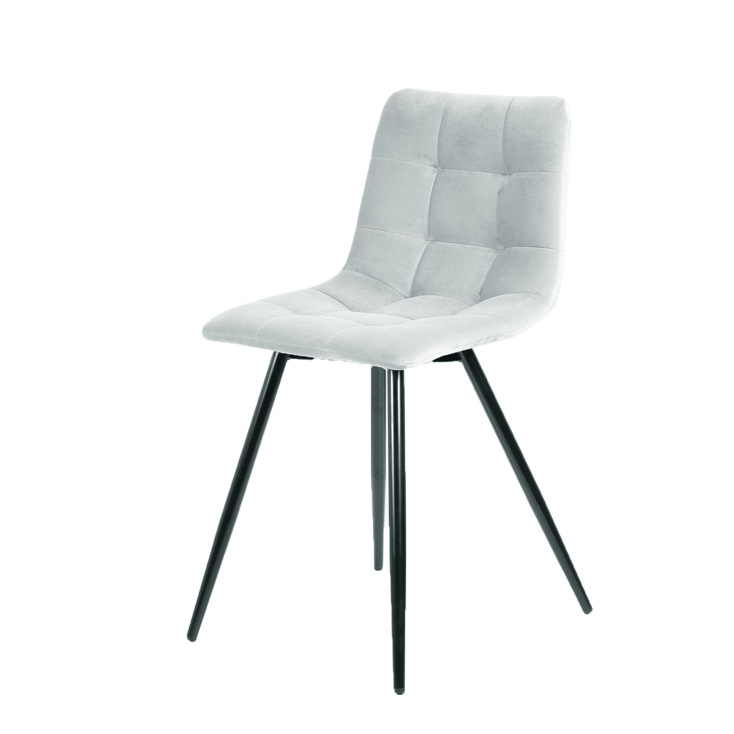 Стул для кухни MEBEL SQUARE Pixel, мягкий, велюр, графит