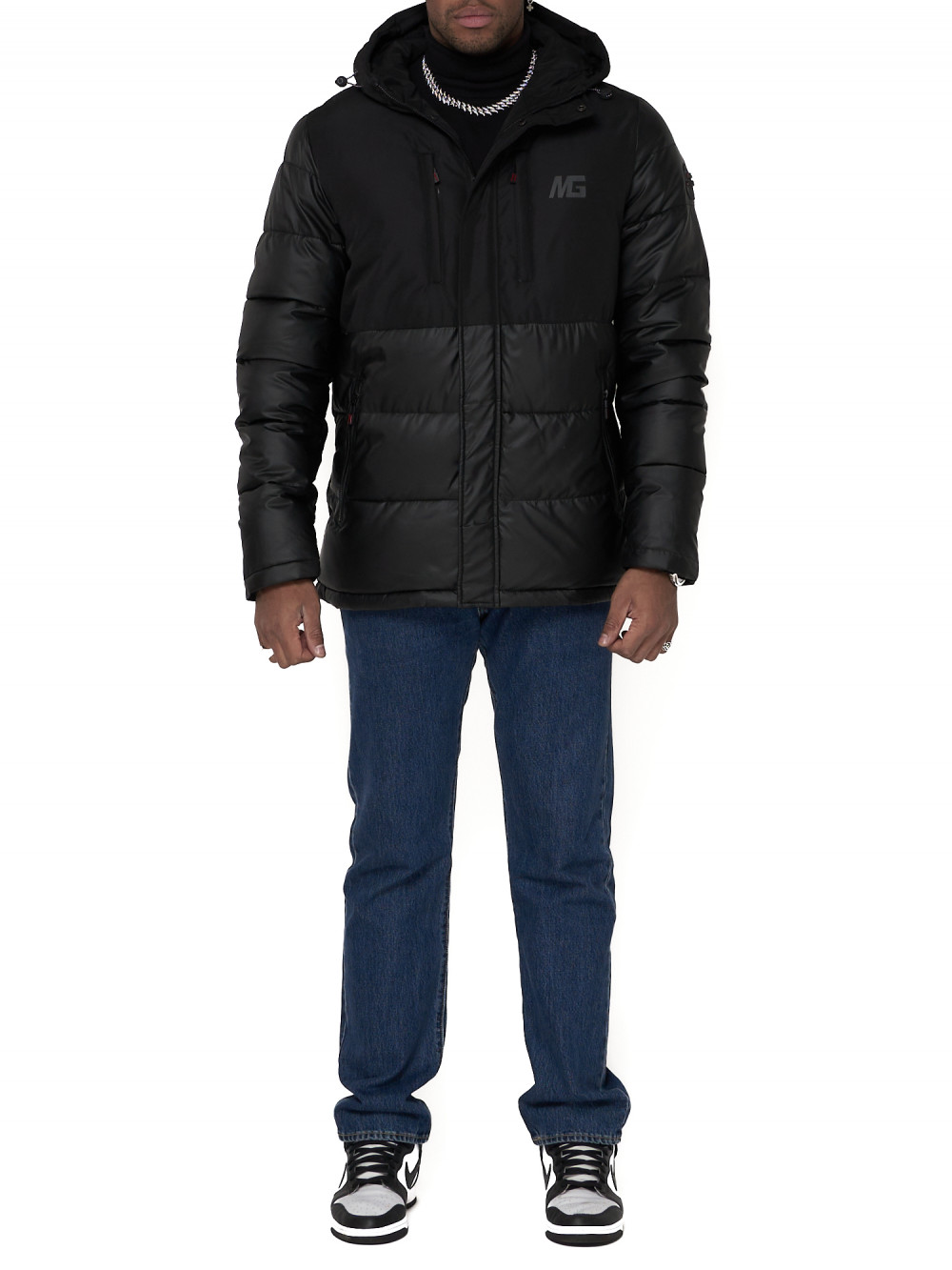 

Спортивная куртка мужская NoBrand AD92933 черная XL, AD92933