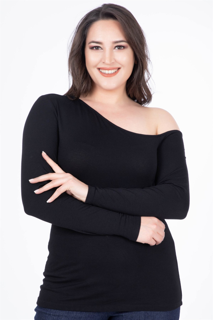 

Лонгслив женский My Line Moda 535 черный 3XL (товары доставляются из-за рубежа), 535