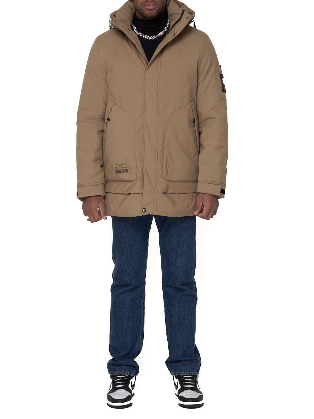 

Спортивная куртка мужская NoBrand AD90016 бежевая XL, Бежевый, AD90016