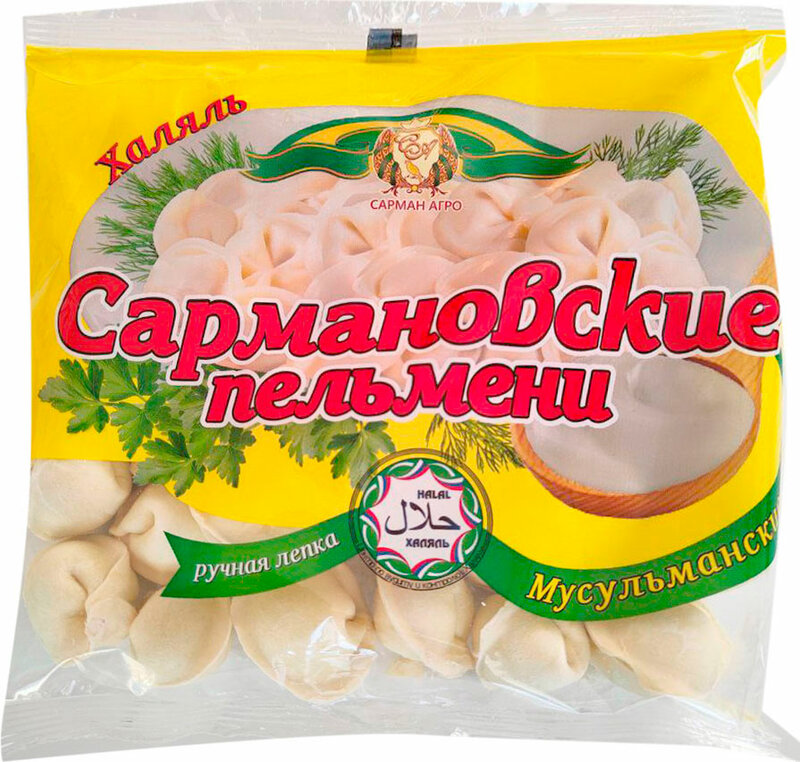 

Пельмени Сарман-Мясо Сармановские мусульманские с индейкой халяль 400 г