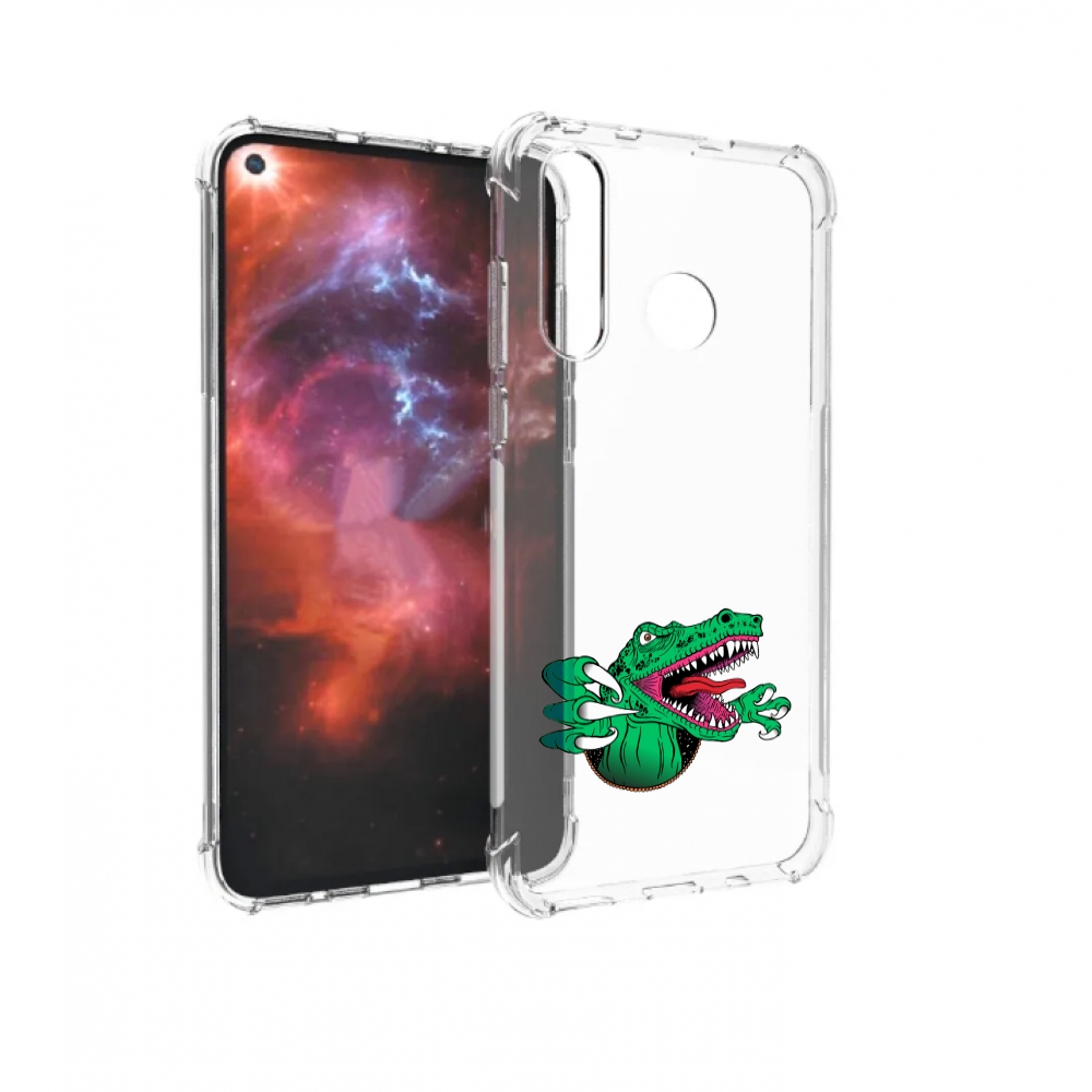 

Чехол бампер MyPads крокодил для Huawei Nova 4 противоударный, Прозрачный, Tocco