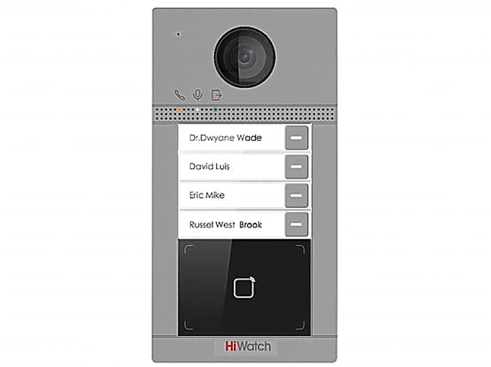 Вызывная панель ip видеодомофона HiWatch VDP-D4214W(B) с wi fi