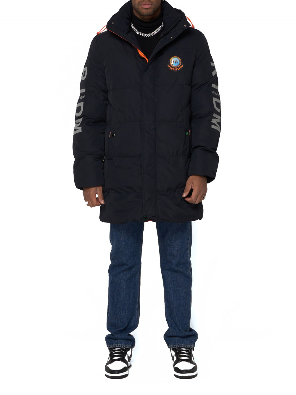 

Спортивная куртка мужская NoBrand AD9005 синяя XXL, Синий, AD9005