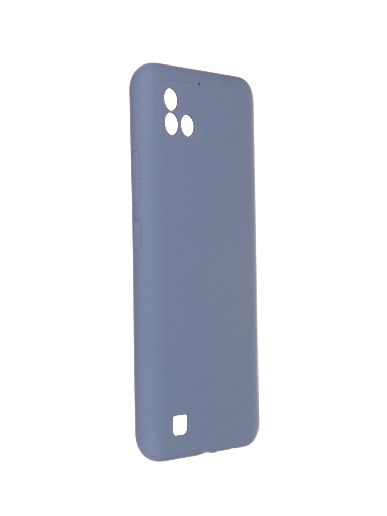 фото Чехол pero для realme c20 / c11 2021 liquid silicone grey pcls-0087-gr