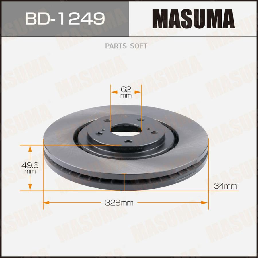 

Диск тормозной MASUMA front RX350 08-15