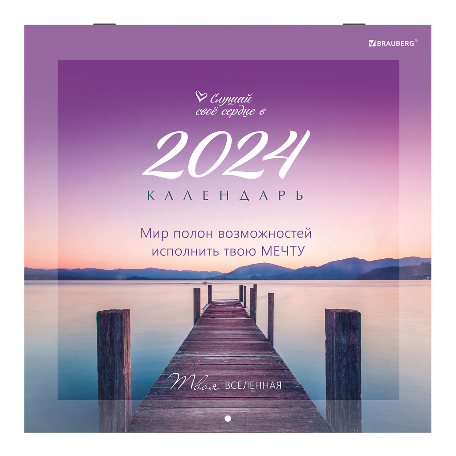 

Календарь настенный перекидной на 2024г. Brauberg "Твоя вселенная" 115320, 3 шт., 115320