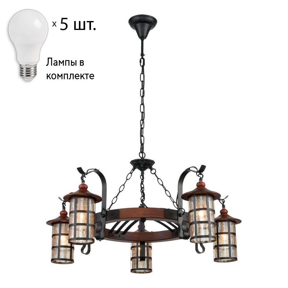 

Люстра с лампочками Velante 560-703-05+Lamps