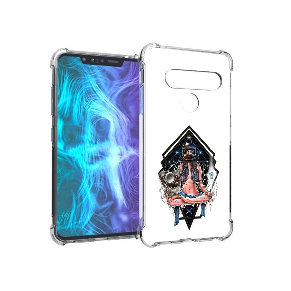 

Чехол MyPads Tocco для LG G8 красивая девушка в шлеме (PT135945.77.406), Tocco