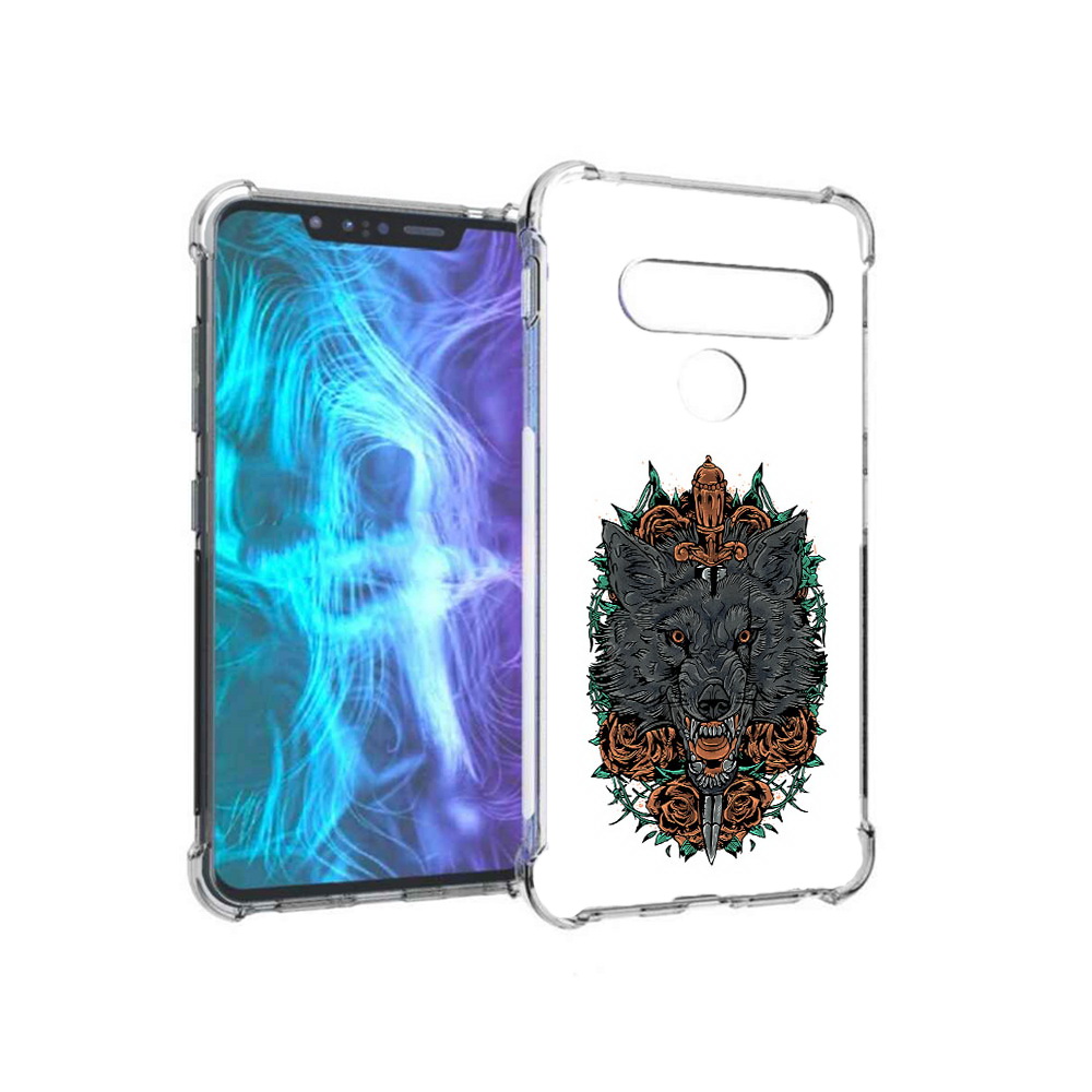

Чехол MyPads Tocco для LG G8 красивый злой волк (PT135945.77.409), Tocco
