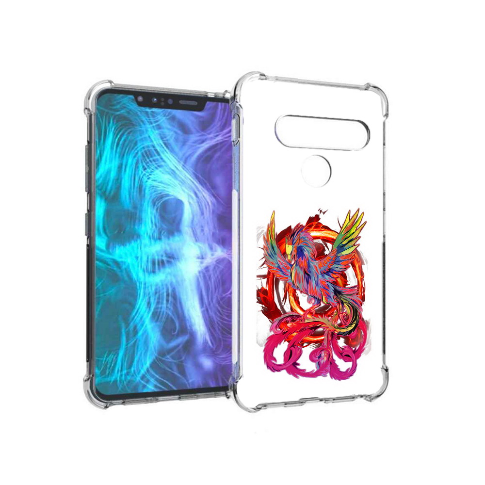 

Чехол MyPads Tocco для LG G8 красочный феникс (PT135945.77.414), Tocco