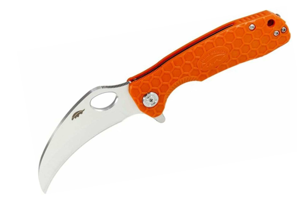 Нож Honey Badger Сlaw L, D2, оранжевая рукоять HB1100