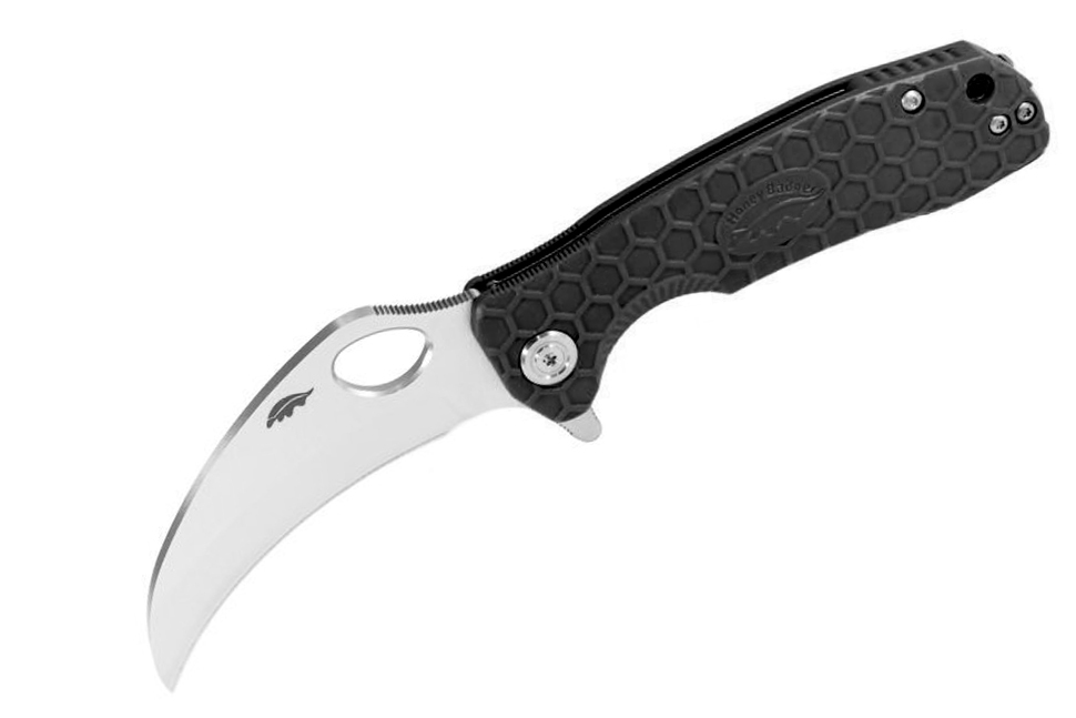 

Нож Honey Badger Сlaw M, D2, чёрная рукоять HB1115, Черный, Сlaw M