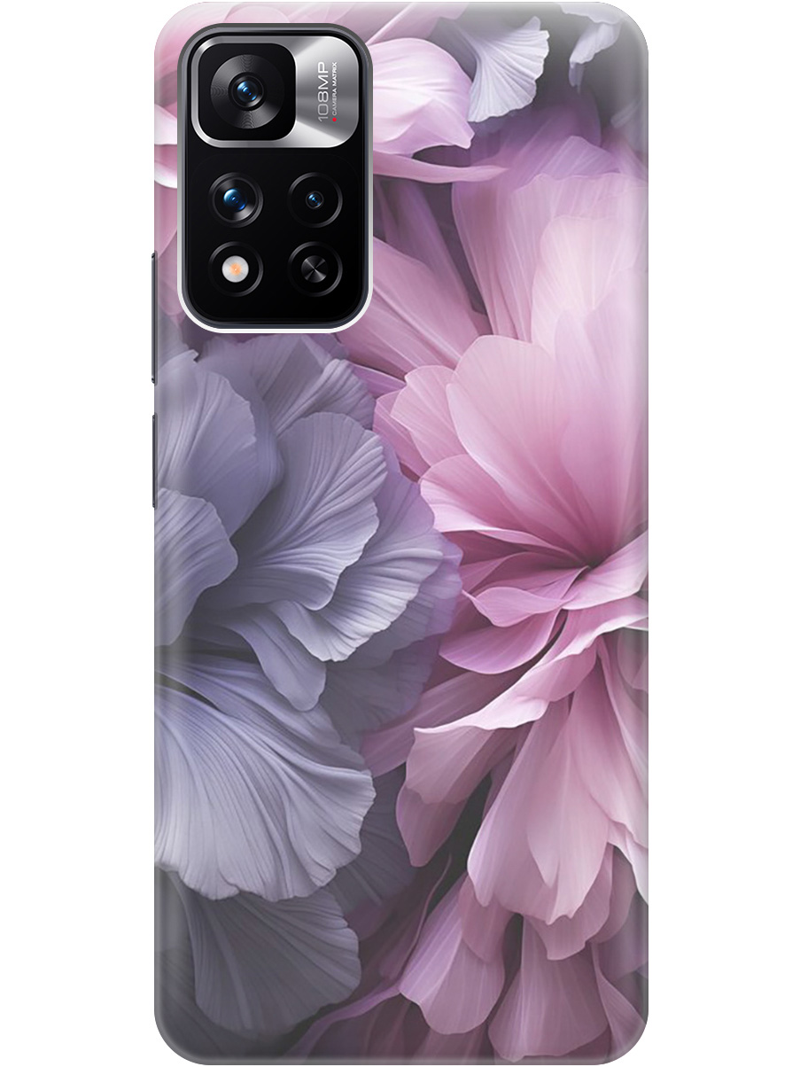 

Чехол на Xiaomi Redmi Note 11 Pro+ 5G / Xiaomi 11i "Розово-фиолетовые цветы", Розовый;фиолетовый, 20000753