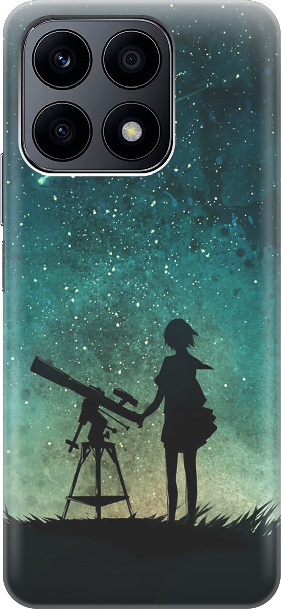 

Силиконовый чехол на Honor X8a с принтом "Загадай желание", Зеленый;черный, 158884