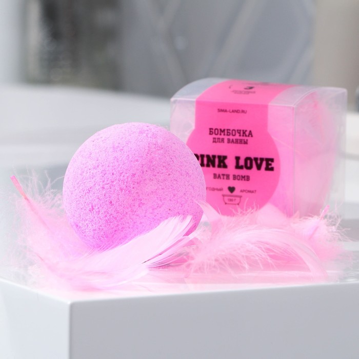 Бомбочка для ванны Beauty Fox Pink Love ягодный аромат 130 г