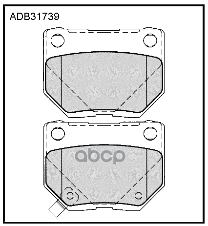 

Тормозные колодки ALLIED NIPPON задние дисковые ADB31739