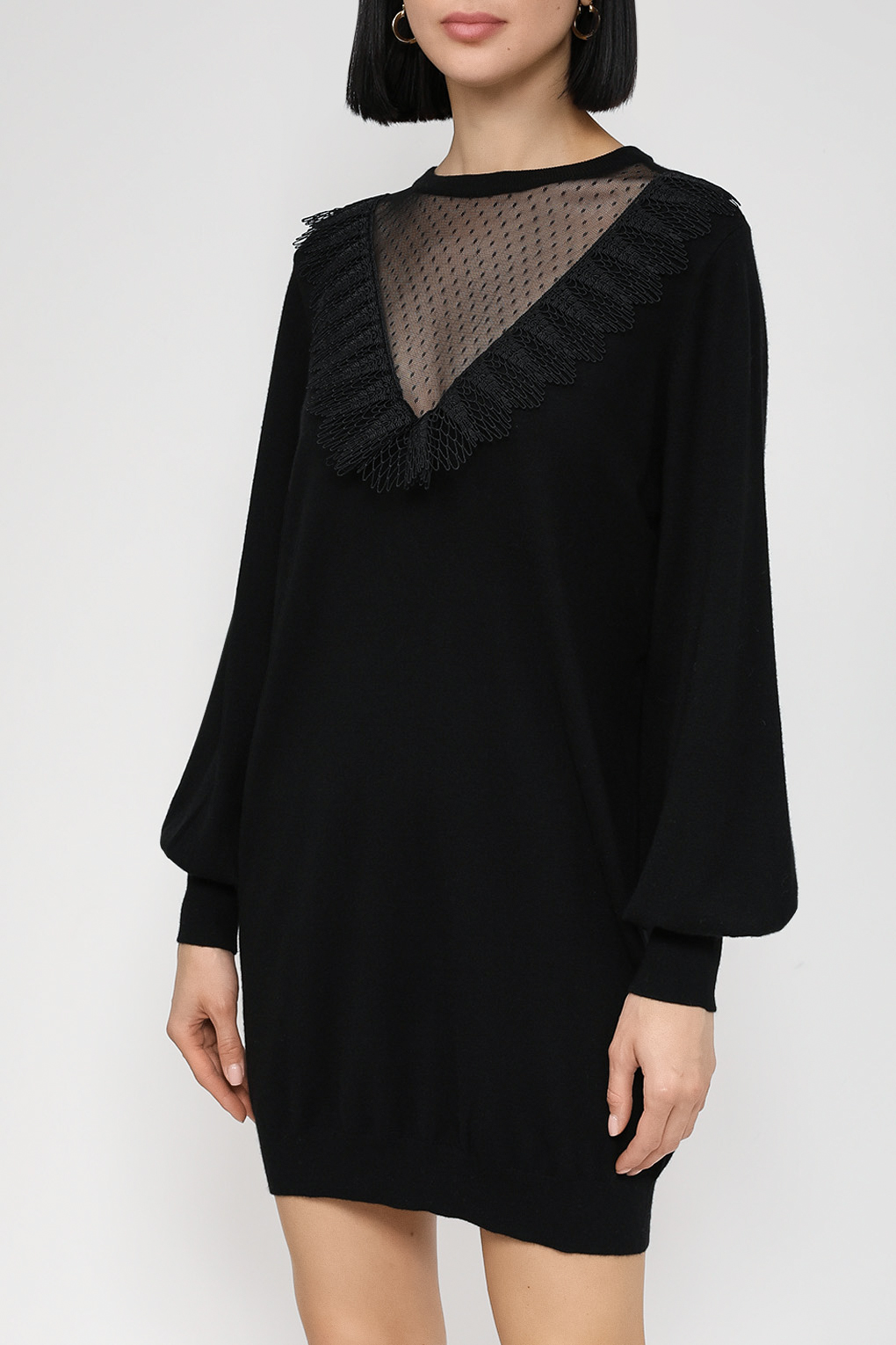 

Платье женское TWINSET 232TP3423 черное S, Черный, 232TP3423