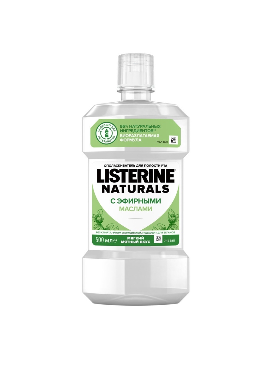 Ополаскиватель для полости рта Listerine Naturals 500 мл