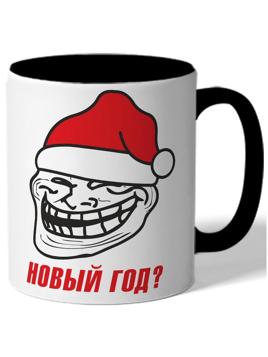 фото Кружка drabs в подарок на новый год новый год? мем в шапке