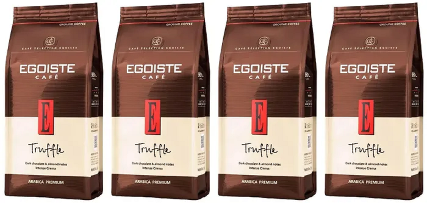 

Кофе молотый Egoiste Truffle премиум, 100% арабика, 250 г х 4 шт