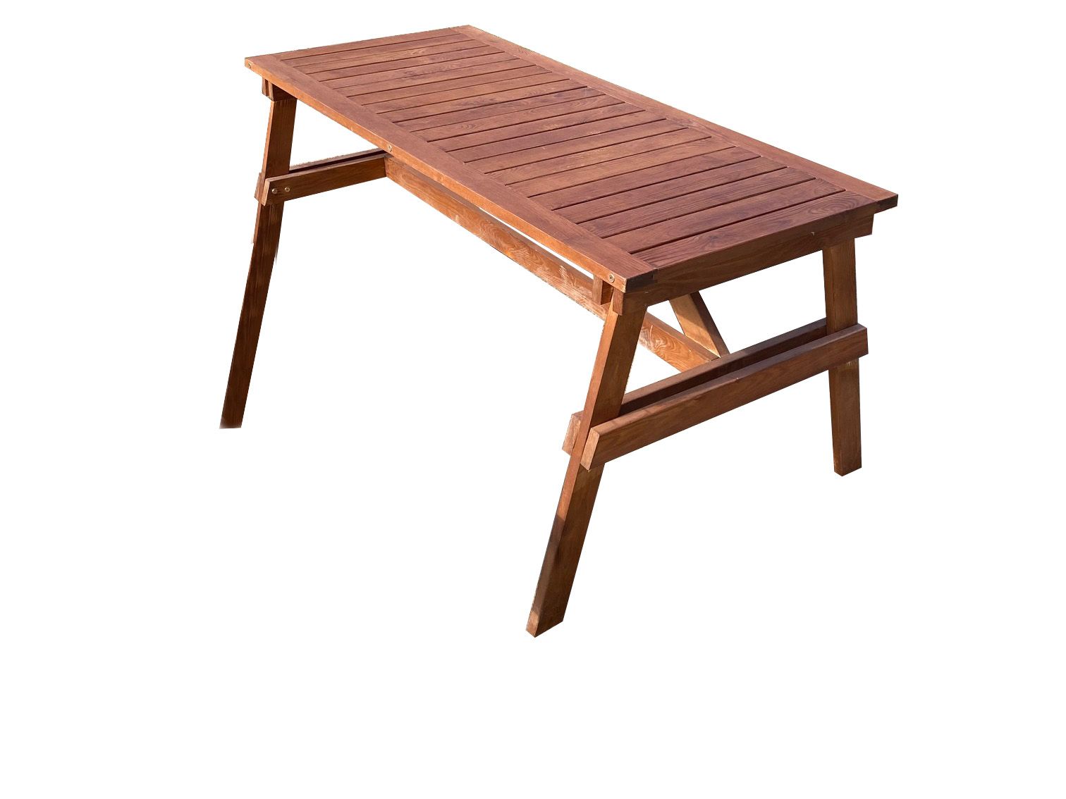 Стол кухонный Мебельторг G-003-OAK, 153х70х70 см, натуральный, G-003-OAK
