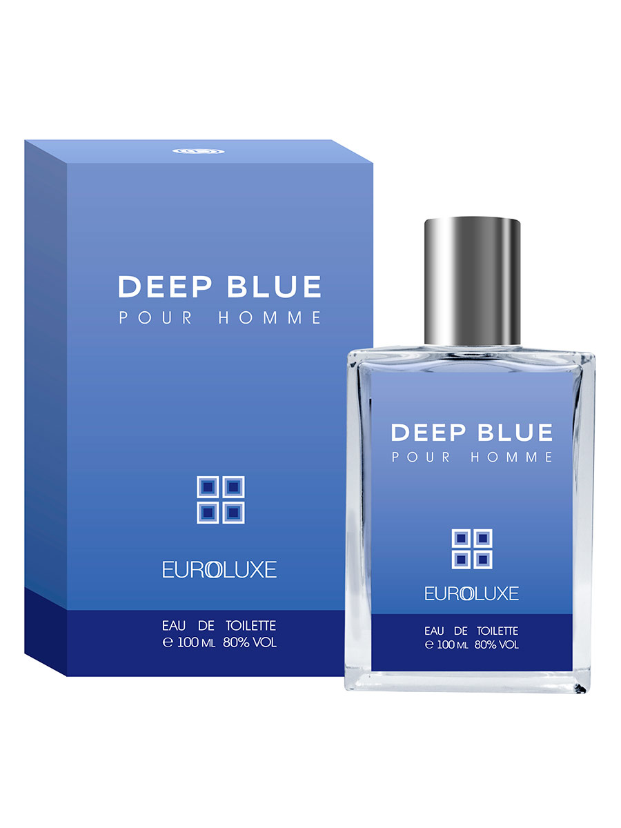 Туалетная вода мужская Euroluxe Deep Blue 100 мл зубная паста blanx deep blue 75 мл