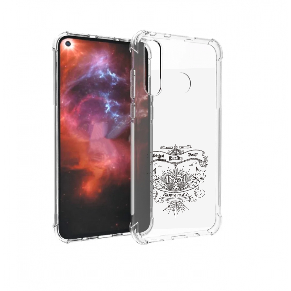 

Чехол бампер MyPads логотип 1851 год для Huawei Nova 4 противоуд, Прозрачный, Tocco