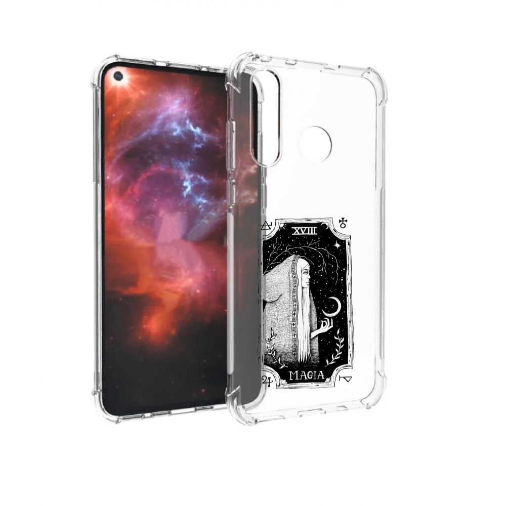 

Чехол бампер MyPads лунная магия для Huawei Nova 4 противоударный, Прозрачный, Tocco