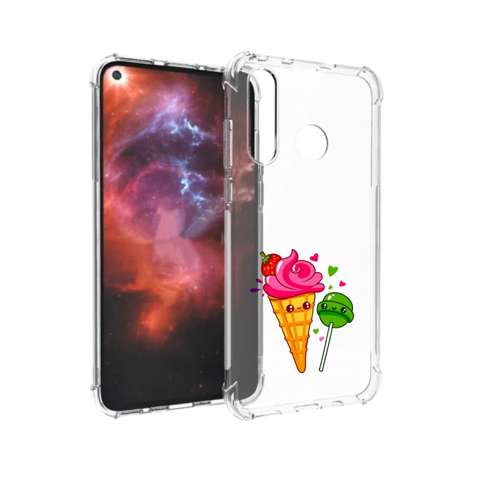Чехол бампер MyPads Вкусняшки для Huawei Nova 4 противоударный