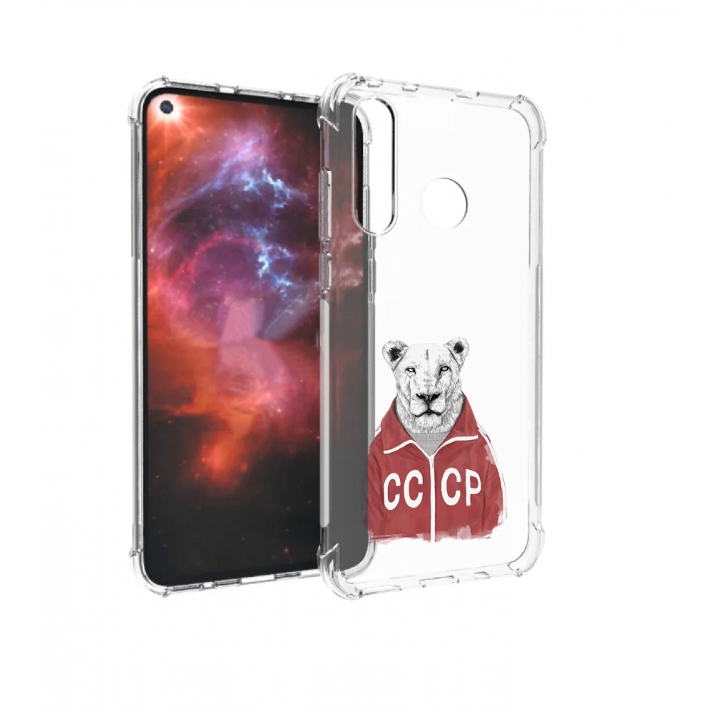 Чехол бампер MyPads львица ссср для Huawei Nova 4 противоударный