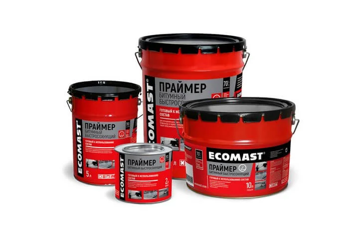 

Праймер ECOMAST битумный быстросохнущий 5л