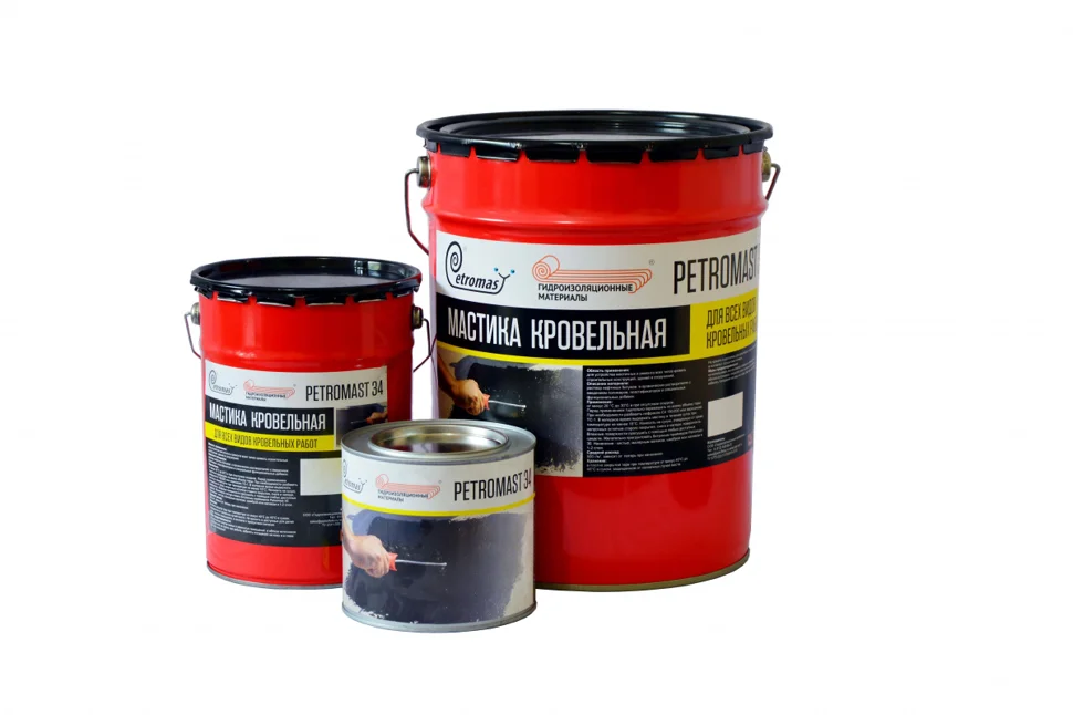 

Мастика PETROMAST 34 кровельная 21,5л
