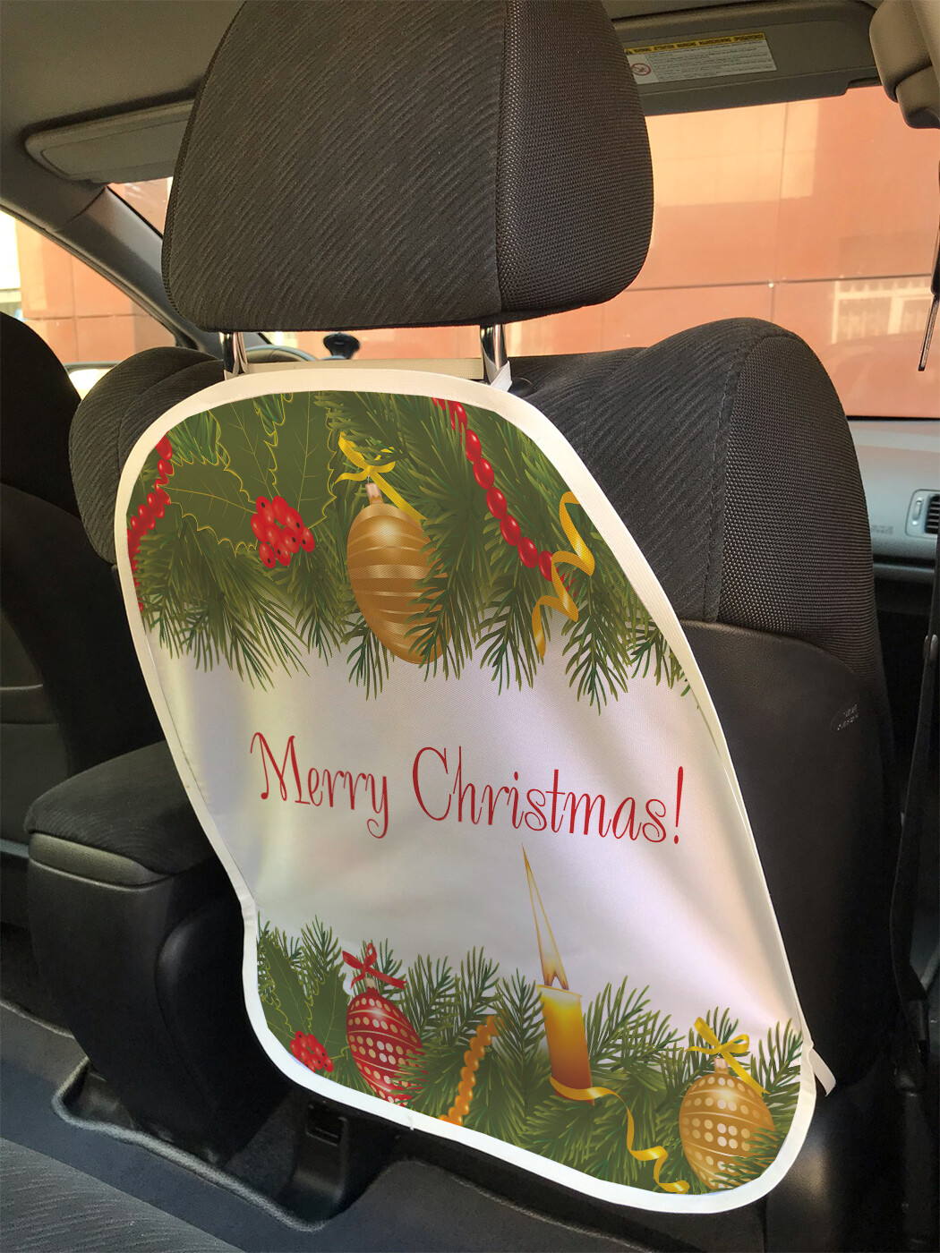 

Накидка на спинку сиденья JoyArty Рождественская открытка, 45х62, Рождественская открытка