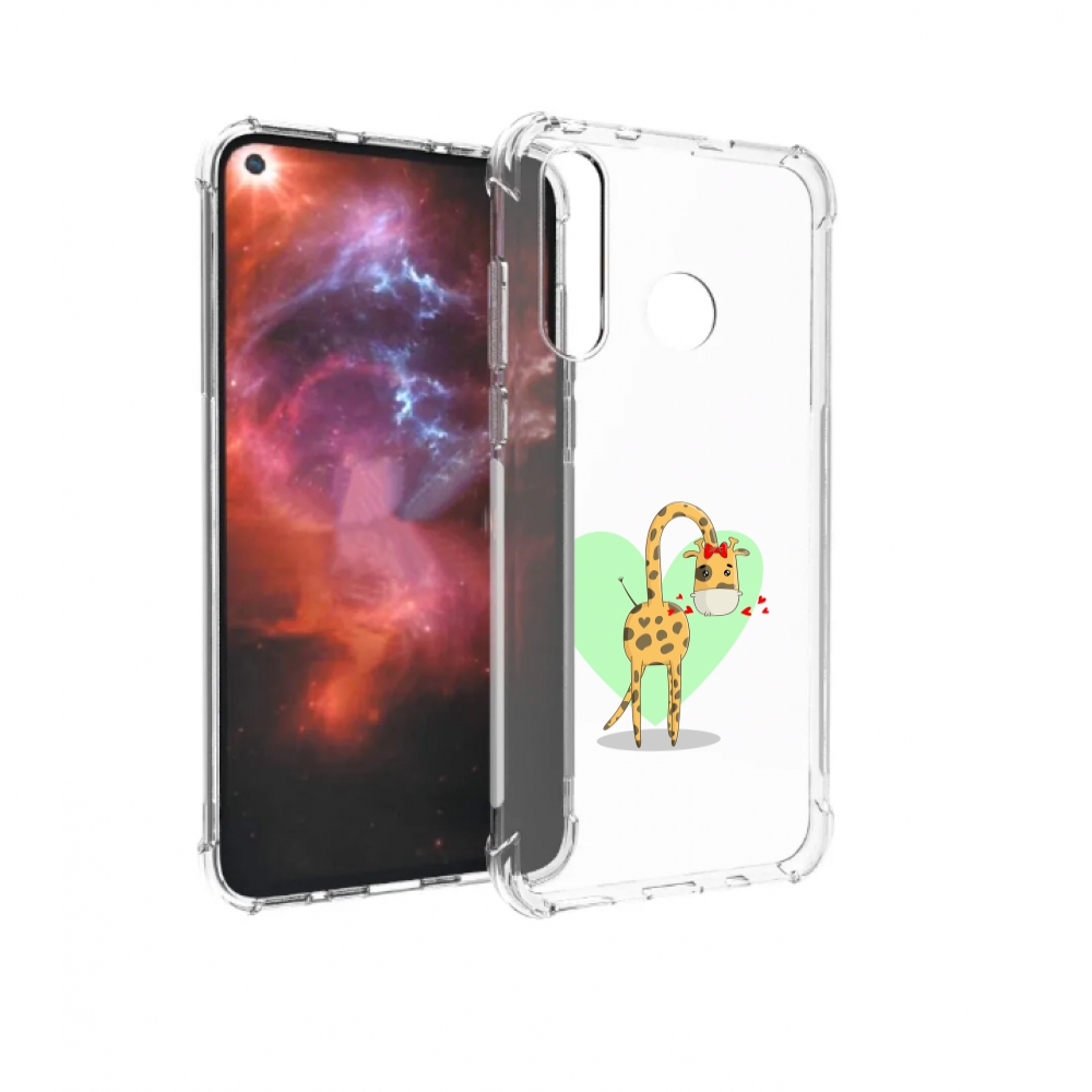 

Чехол бампер MyPads Влюбленный жираф 14 февраля для Huawei Nova, Прозрачный, Tocco