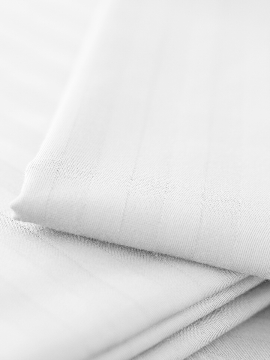фото Простыня на резинке verossa stripe royal 180 х 200 см сатин белая