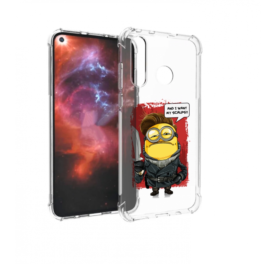 

Чехол бампер MyPads миньон убийца для Huawei Nova 4 противоударный, Прозрачный, Tocco
