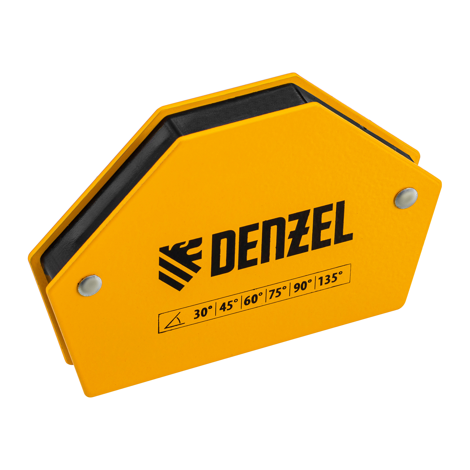 Фиксатор магнитный для сварочных работ DENZEL усилие 25 LB, 30х45х60х75х90х135 град. 97552 фиксатор магнитный мф 350