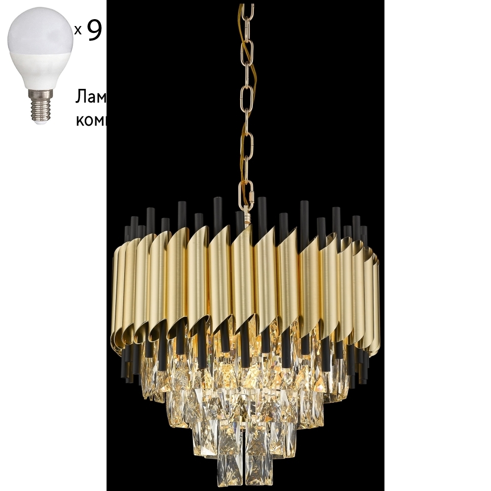 

Подвесная люстра с лампочками Wertmark WE138.09.403+Lamps