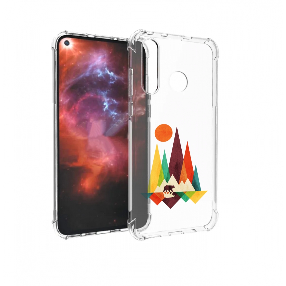 

Чехол бампер MyPads нарисованные горы с медведем для Huawei Nova, Прозрачный, Tocco
